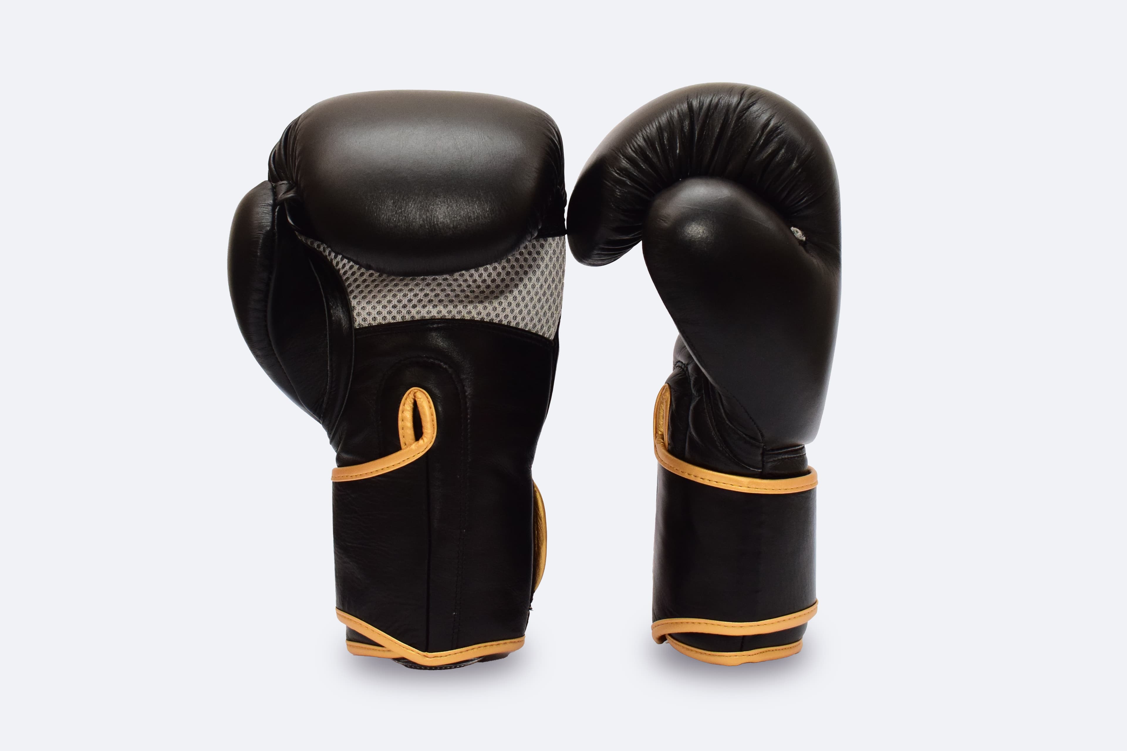 Black Boxing Gloves - Back View 2