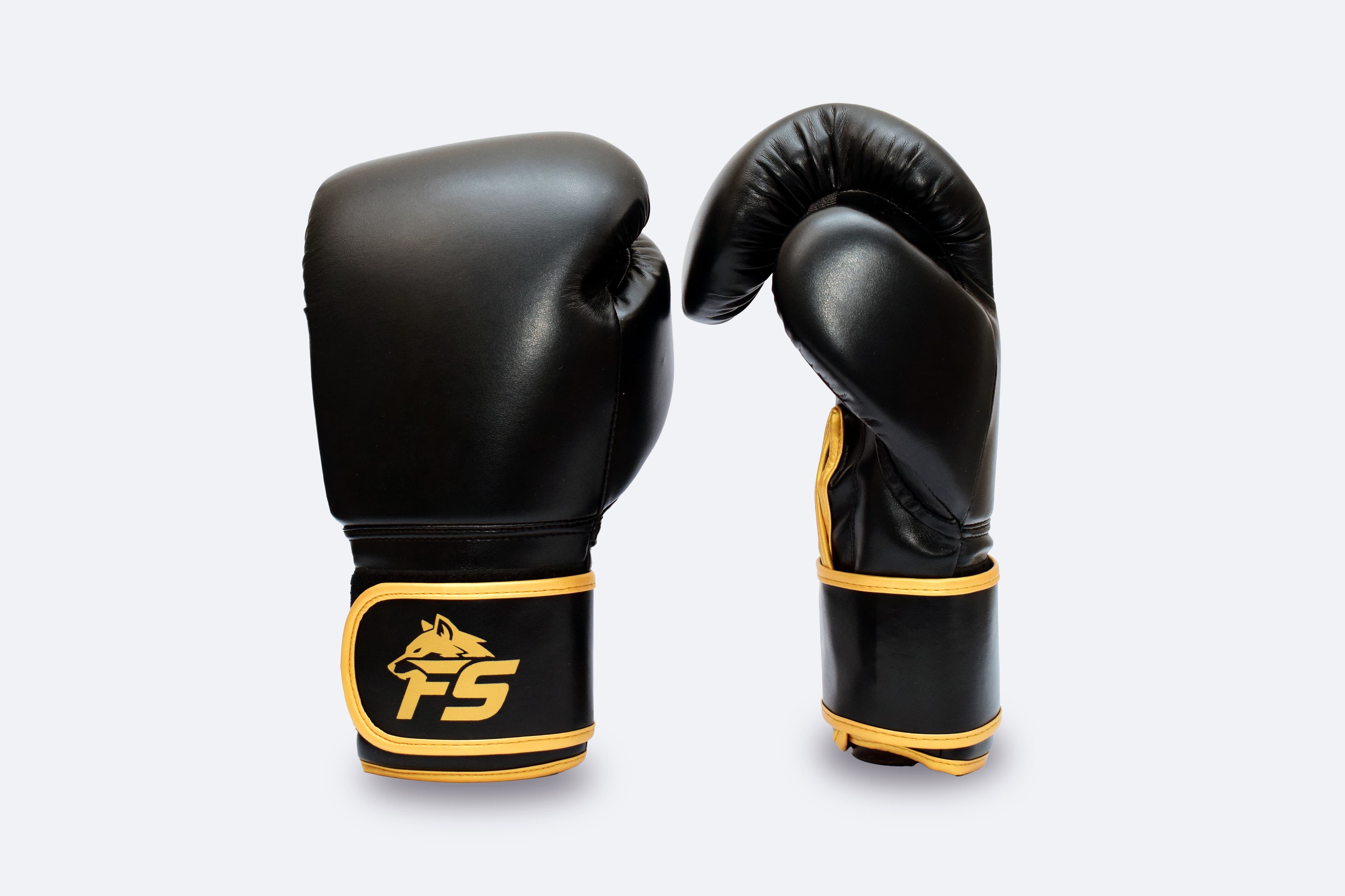 Black Boxing Gloves - Front View 2