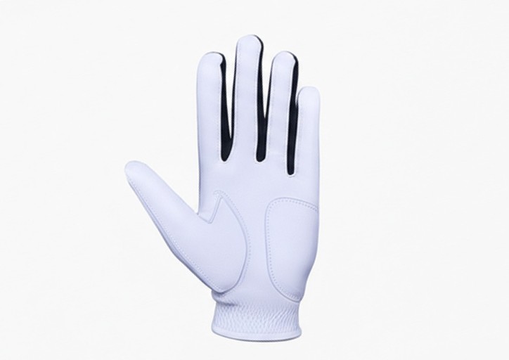 White Golf Glove - Back View